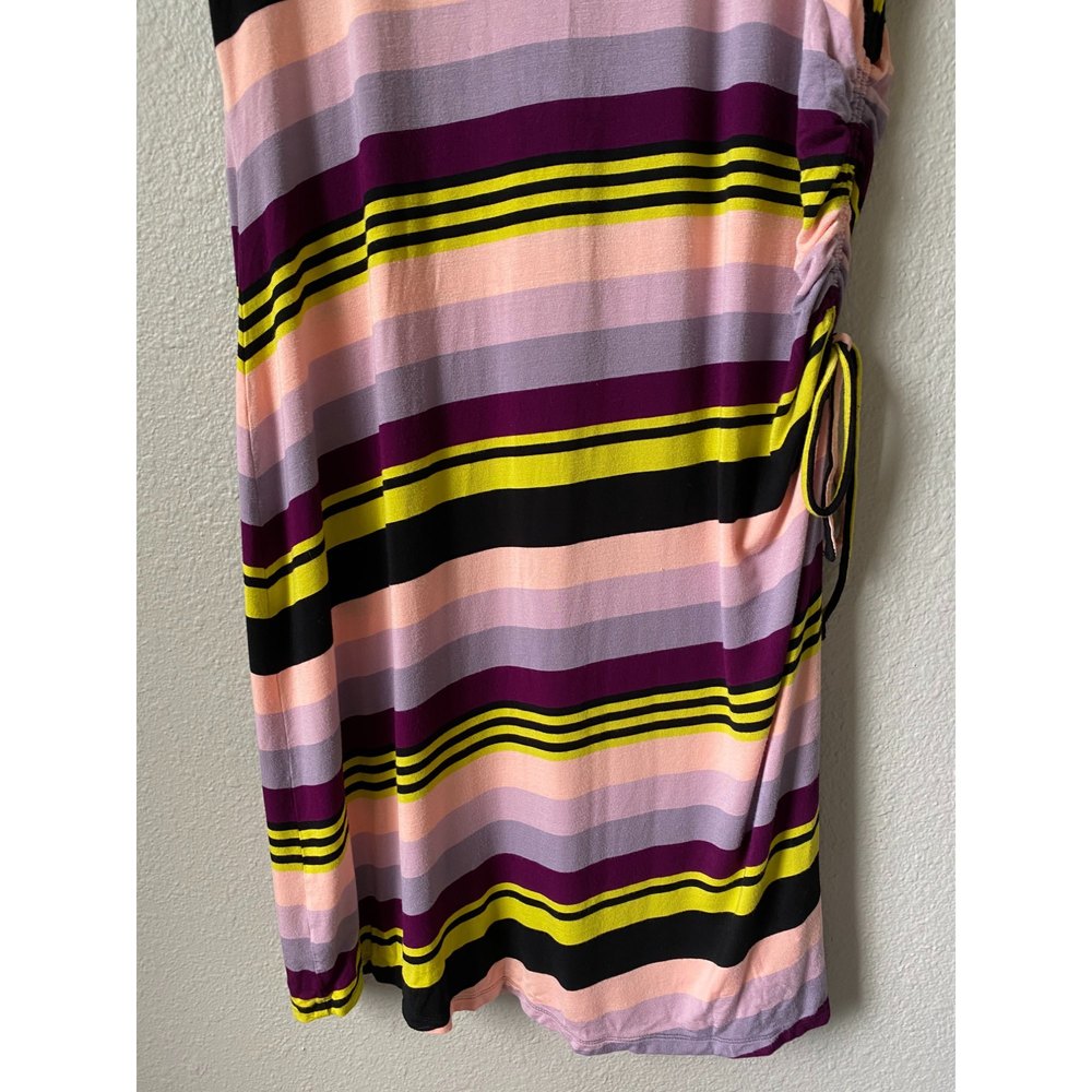 Torrid Multi Stripe Jersey Drawstring Side T-Shir… - image 8